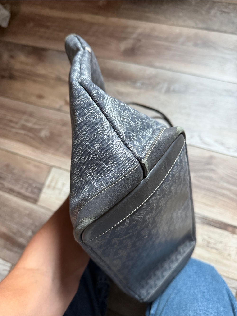 Goyard Gray Monogram Canvas Tote - Picture 4 of 6